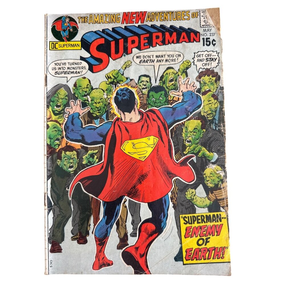 DC Comics The Amazing Adventures Of Superman Comic May 1971 #237 Bagged Boarded
